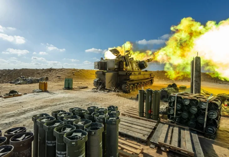 כוחות חטיבת האש 282 ברצועת עזה (צילום: דובר צה״ל)