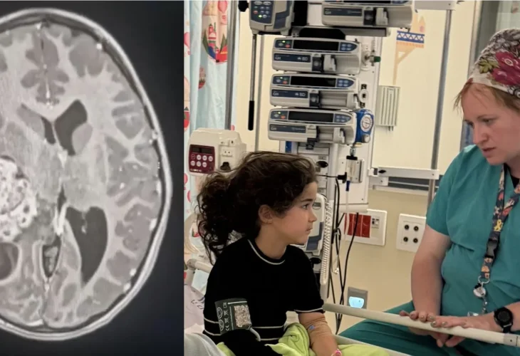 אריאלה בבית החולים שערי צדק (צילום: שערי צדק)