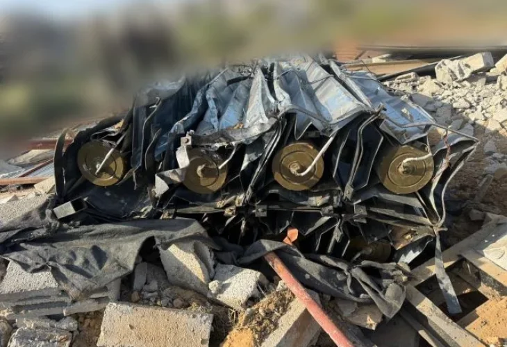 המשגר שאותר (צילום: דובר צה"ל)