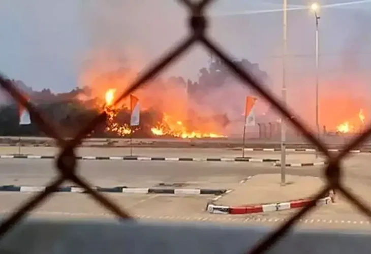 בסיס זיקים לאחר הקרבות (צילום: דובר צה״ל)