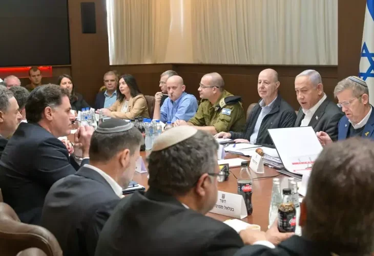 ישיבת הקבינט המדיני-ביטחוני (צילום: קובי גדעון, לע"מ)