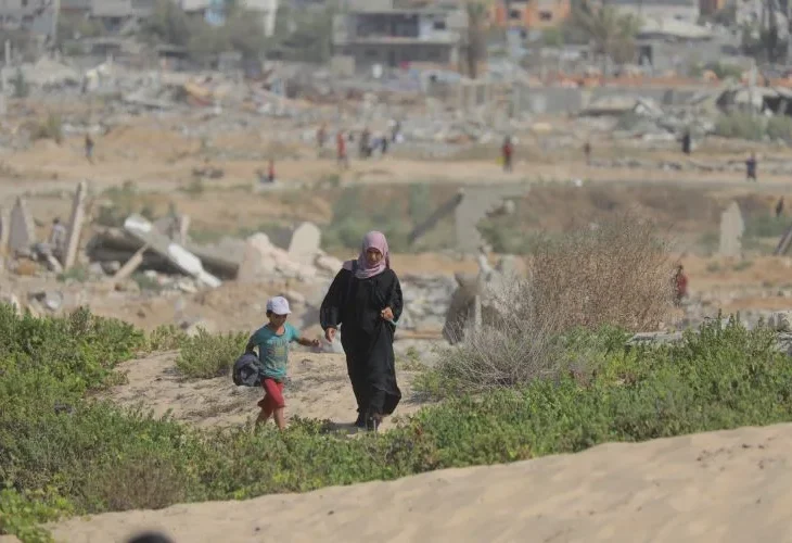 תושבים בעזה, ארכיון (צילום: פלאש90)