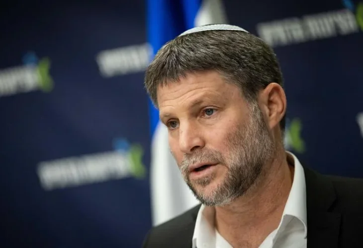 Minister of Finance and Head of the Religious Zionist Party Bezalel Smotrich (Yonatan Sindel/Flash90)