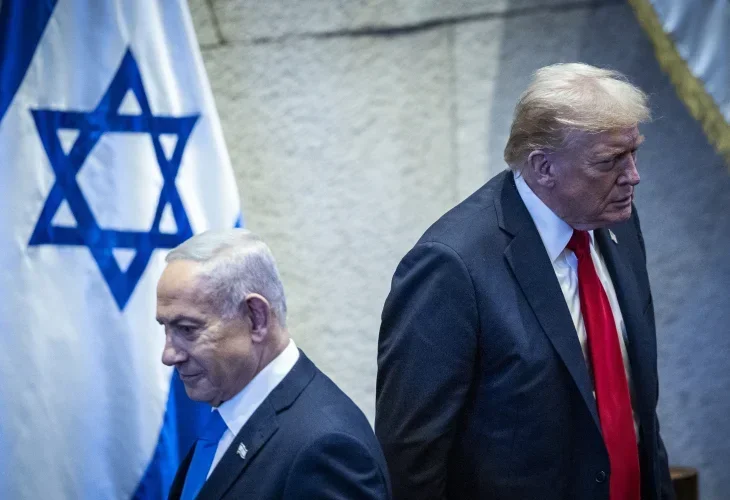 Trump and Netanyahu (Flash90)