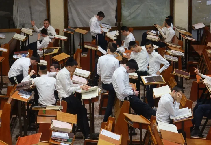 Chareidim in Yeshiva (Shutterstock)