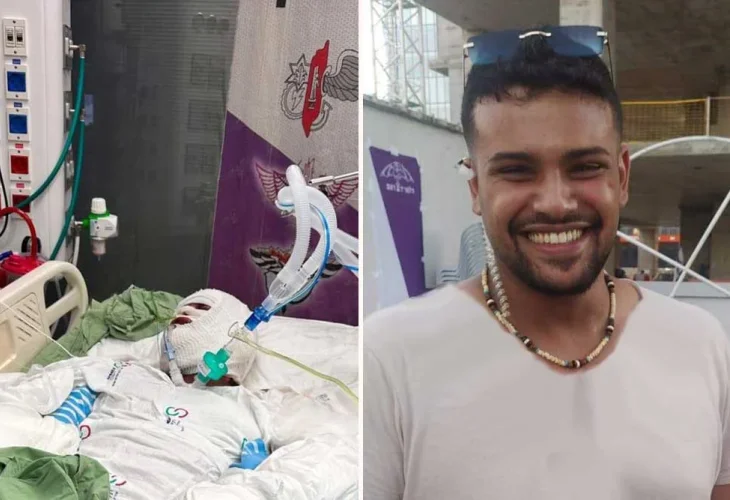 אביתר בשארי לפני הפציעה ולאחריה