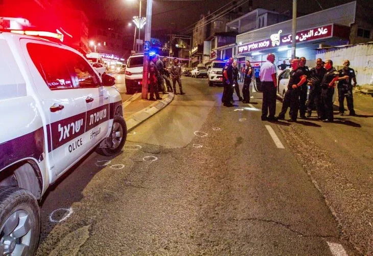 זירת רצח באום אל פאחם, ארכיון (צילום: פלאש90)