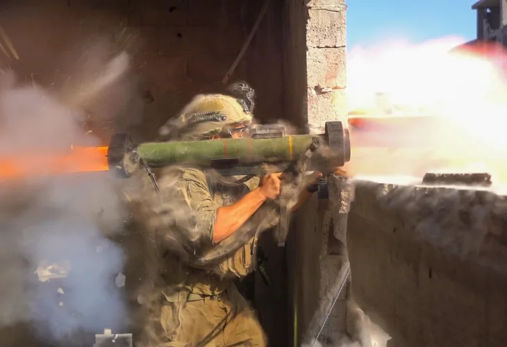 כוחות צק״ח גבעתי בעיר עזה (צילום: דובר צה״ל)