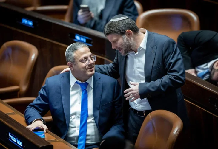 סמוטריץ' ובן גביר (צילום: יונתן זינדל, פלאש 90)