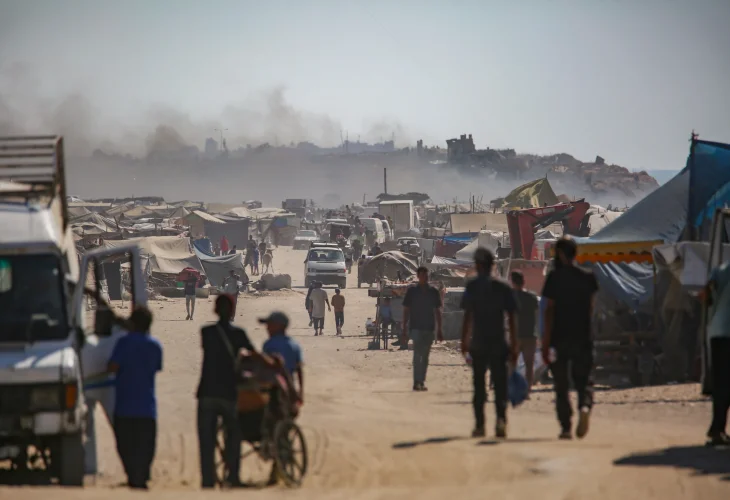 מרכז עזה (צילום: עלי חסן, פלאש90)