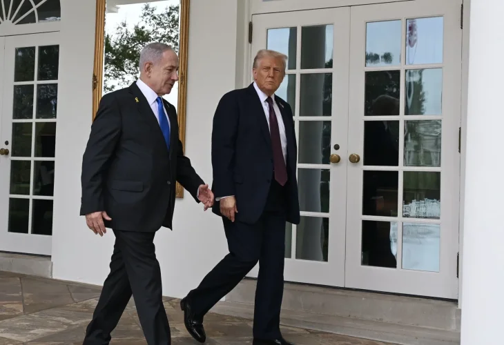 נתניהו וטראמפ בבית הלבן (צילום: אבי אוחיון, לע״מ)