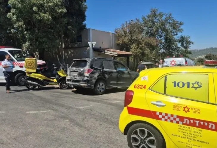 זירת האירוע (צילום: דוברות מבצעית מד"א)