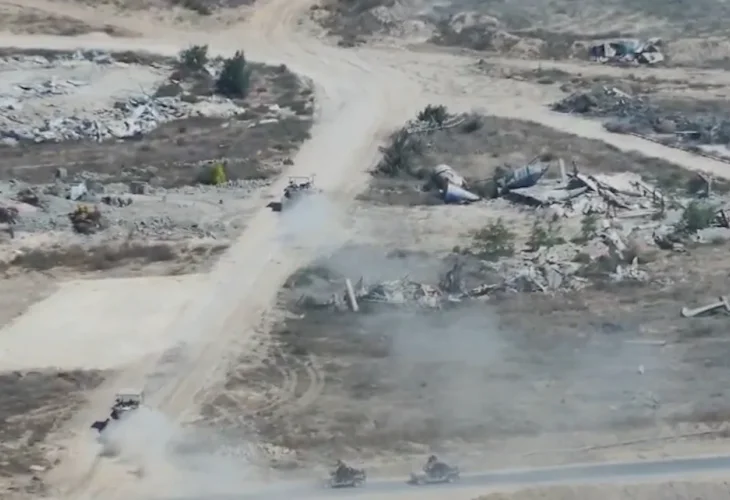 פעילות אוגדה 99 בצפון הרצועה (צילום: דובר צה״ל)