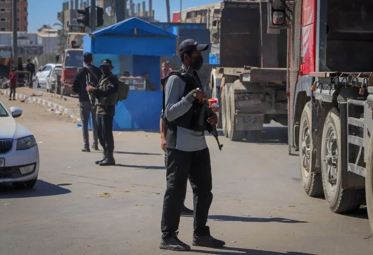 אנשי חמאס בעזה (צילום: פלאש90)