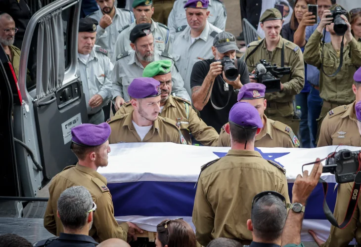 הלוויתו של גולדין הי״ד (צילום: טל גל, פלאש90)