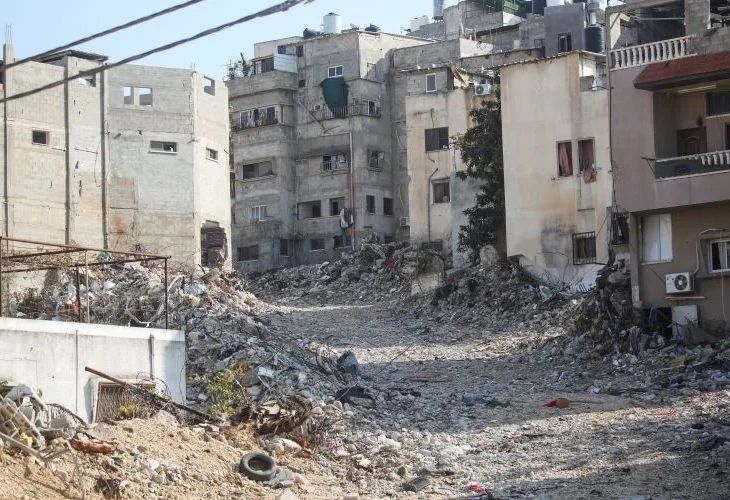 מחנה נור א-שמס בטול כרם (צילום: פלאש90)