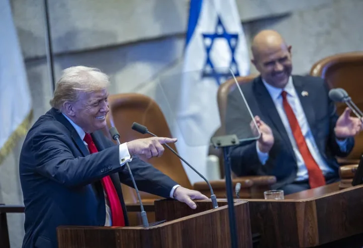 Trump (Yonatan Sindel/Flash90)