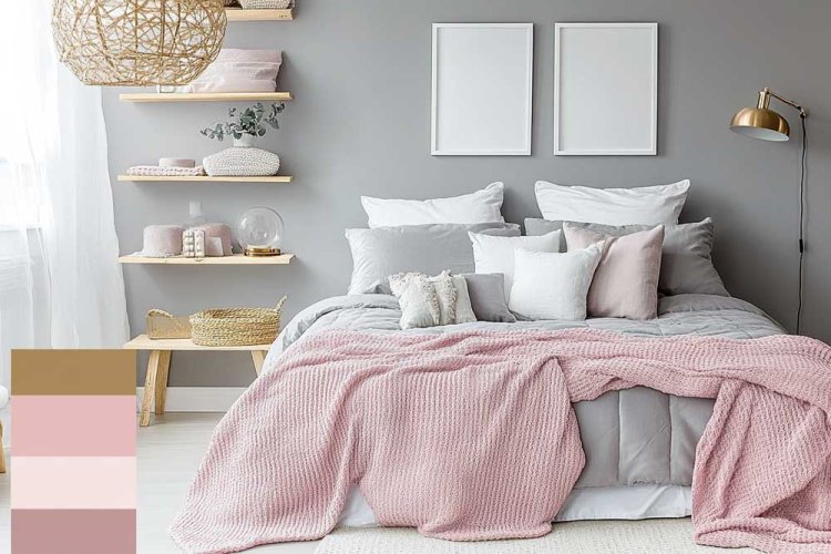 אפור, ורוד ולבן - פלטת צבעים מועדפת על הרבה נערות