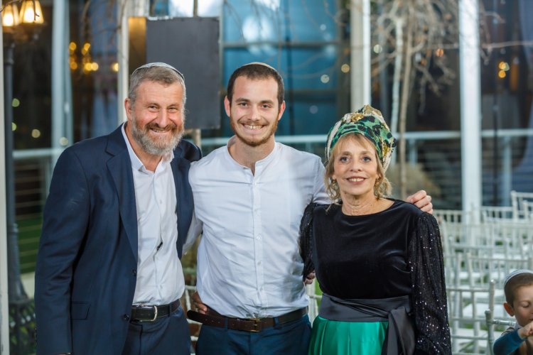 Yehuda with his parents