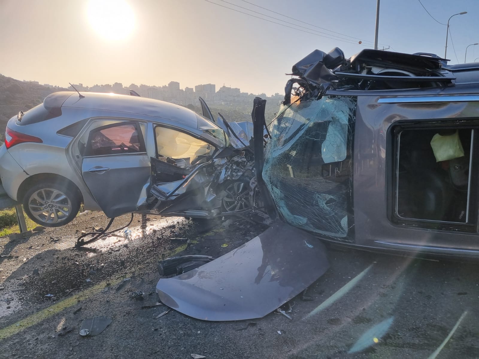 The aftermath of the terrorist attack