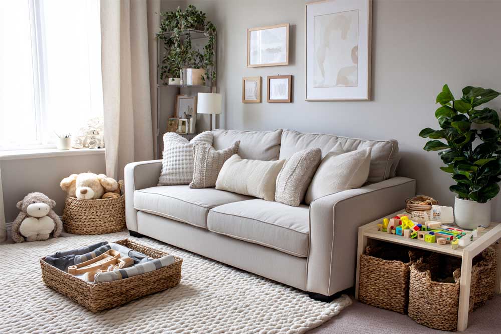 הבלגן מוסתר היטב בתוך סלי קש