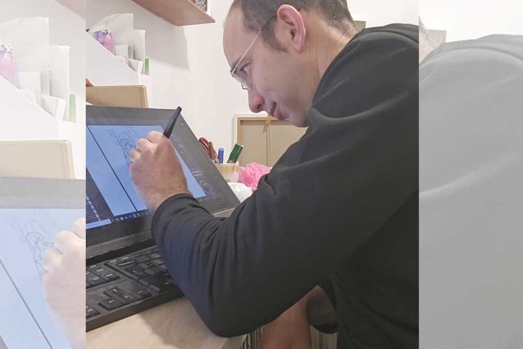 Natanel illustrating