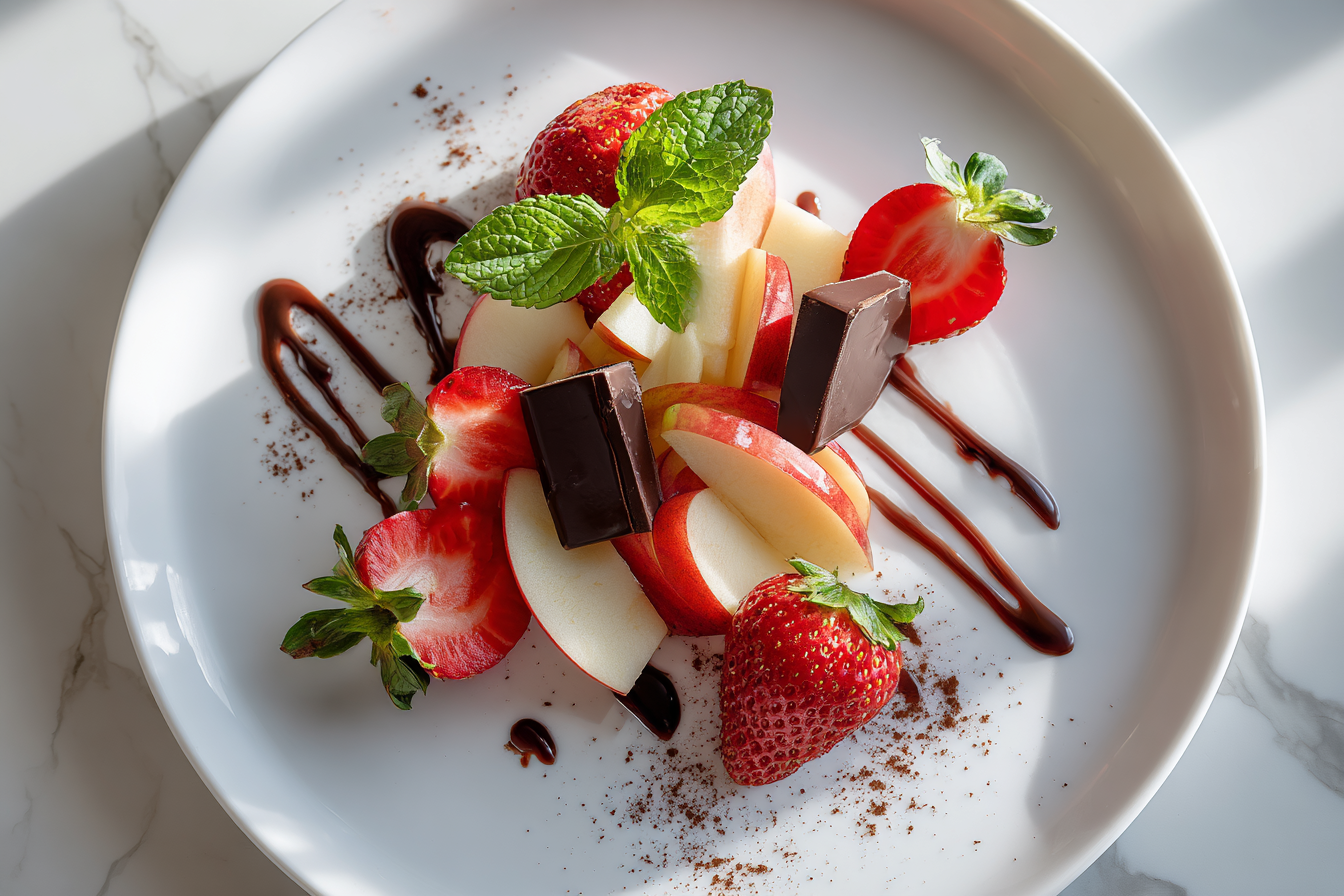 קצת פירות חתוכים ושוקולד מריר יעשו את העבודה