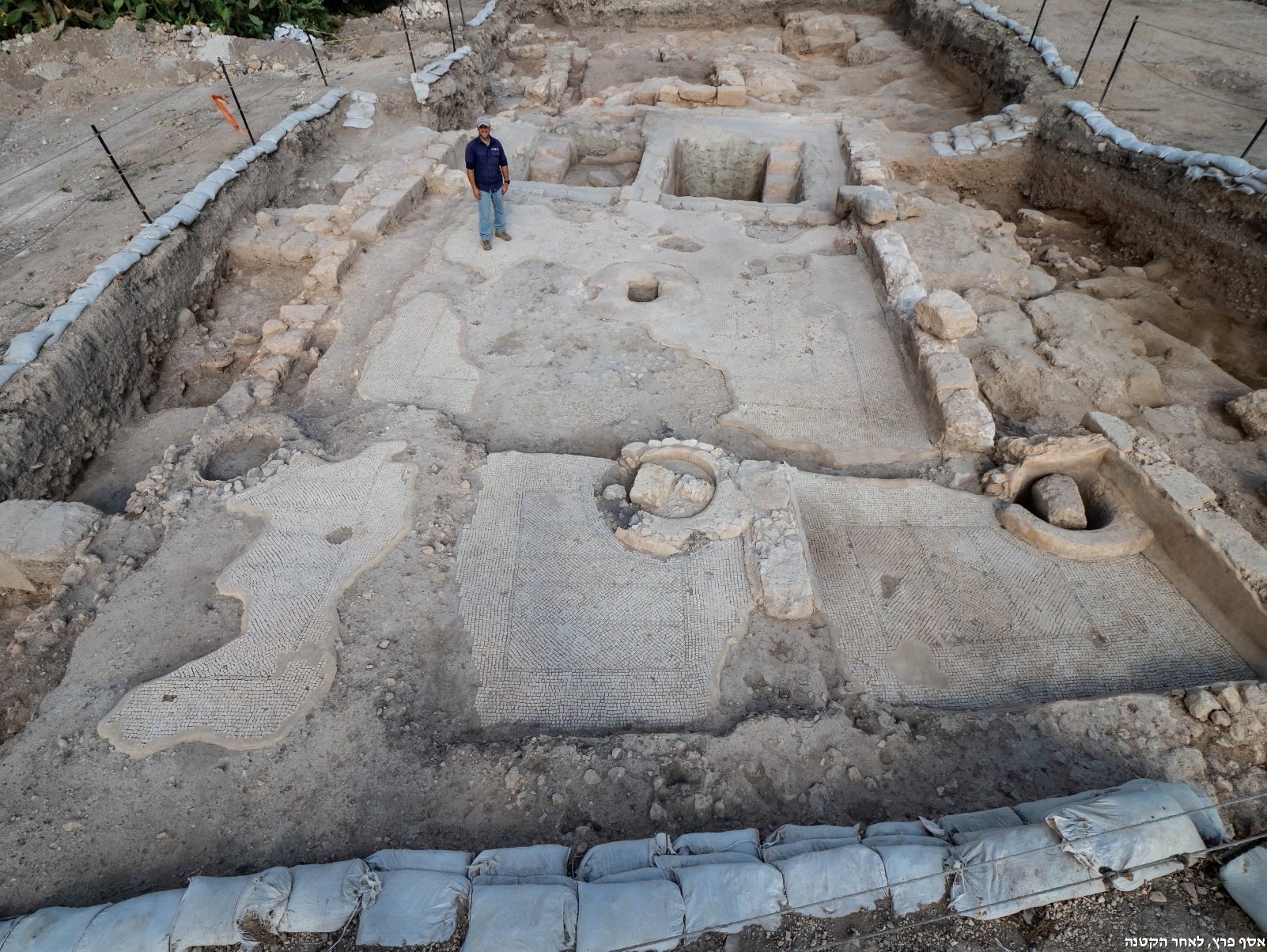Complex winepress from Usha (Photo: Assaf Peretz, Israel Antiquities Authority)
