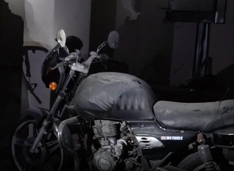 אופנוע ששימש את חמאס במתקפת הטרור