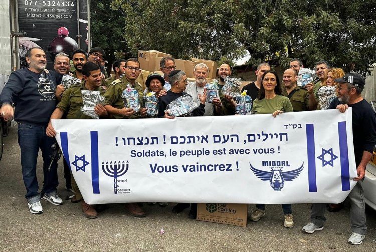 קמפיין ישראל לנצח למען החיילים, דצמבר 2023. 95 טונות ציוד הובאו לארץ וחולקו בין בסיסי צהל על ידי מתנדבי העמותה