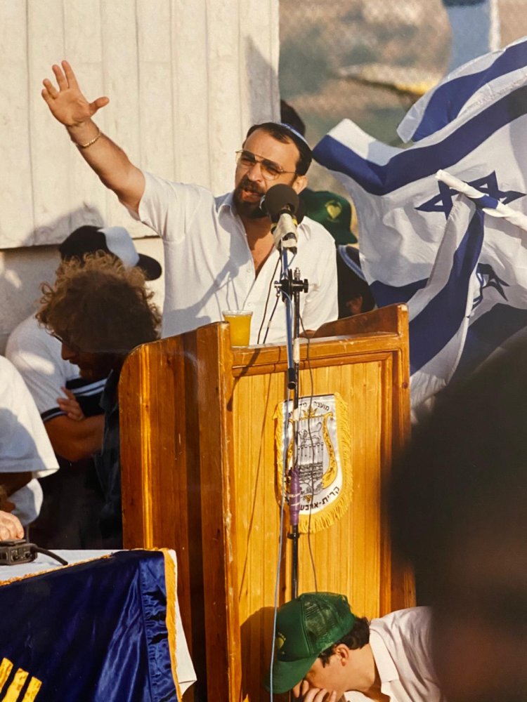 ג'ק קופפר ז''ל ביום חברון הראשון, 1987