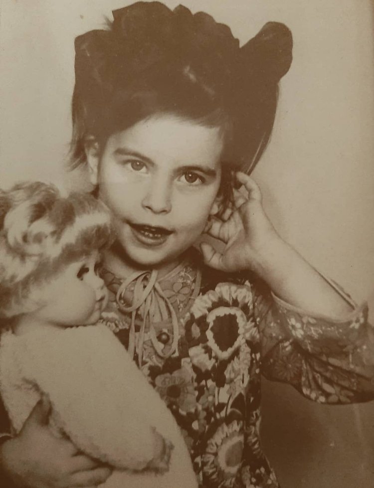 Miriam Gilvich as a young child