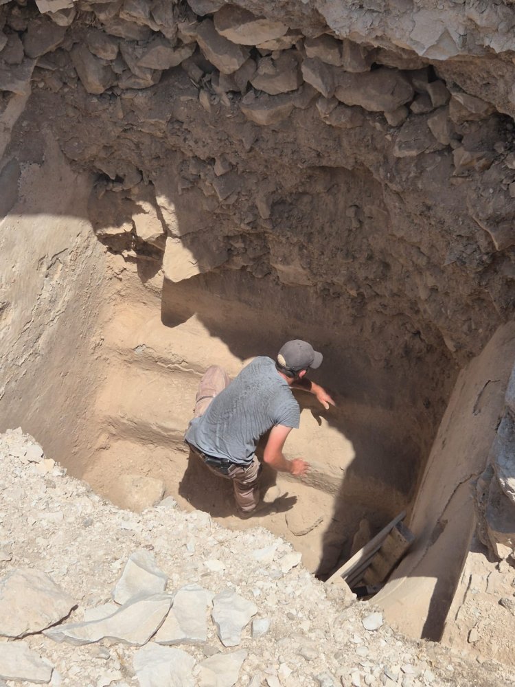 A Second Temple period Hasmonean mikveh uncovered during looting near Jericho (Credit: Guardians of Eternity)