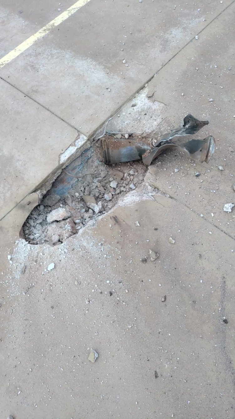 Scene from the blast at Rabbi Pizem's house