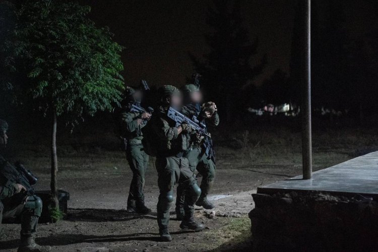 תיעוד מפעילות מעצר חוליית המחבלים בסוריה (צילום: דובר צה״ל)