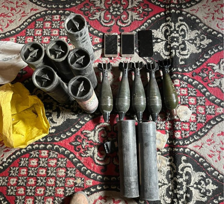 אמצעי לחימה שאותרו על ידי צוות הקרב החטיבתי 188 (צילום: דובר צה״ל)