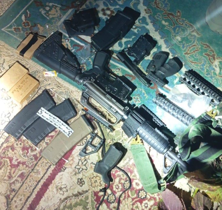 אמצעי הלחימה שהוחרמו (צילום: דובר צה״ל)