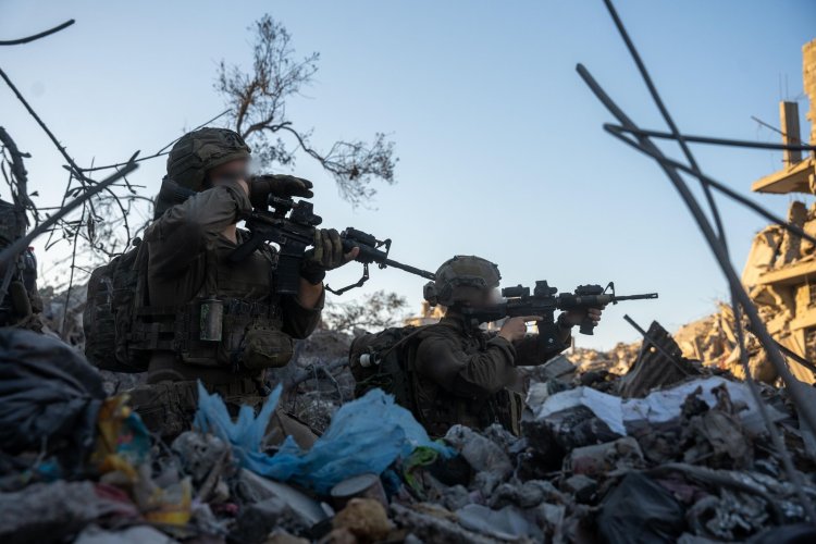 כוחות צוות הקרב של חטיבת הנח״ל ברצועת עזה (צילום: דובר צה״לֹ)