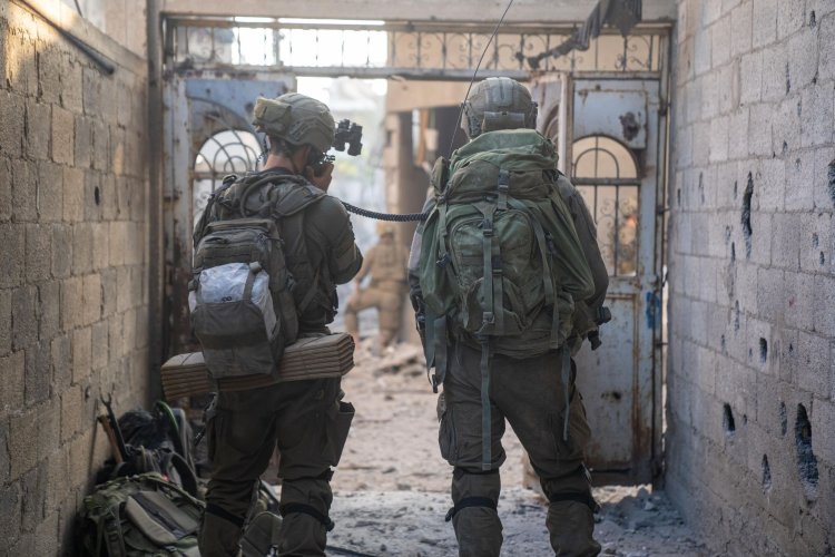 כוחות צוות הקרב של חטיבת הנח״ל ברצועת עזה (צילום: דובר צה״לֹ)