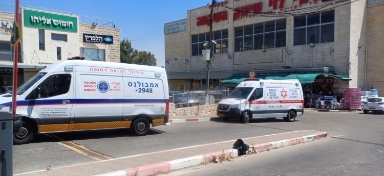 זירת הפיגוע (צילום: דוברות מד״א)