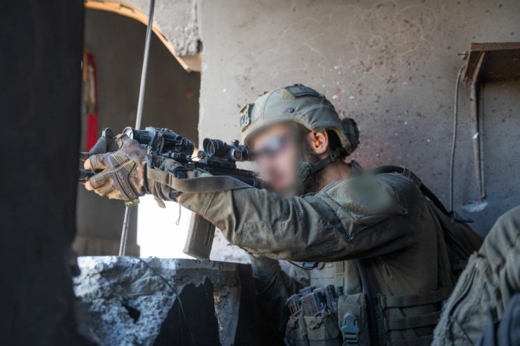 כוחות צוות הקרב של חטיבה 7 בצפון הרצועה (צילום: דובר צה״ל)