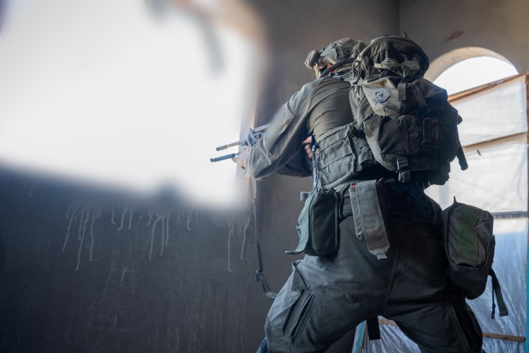 כוחות צוות הקרב של חטיבה 7 בצפון הרצועה (צילום: דובר צה״ל)