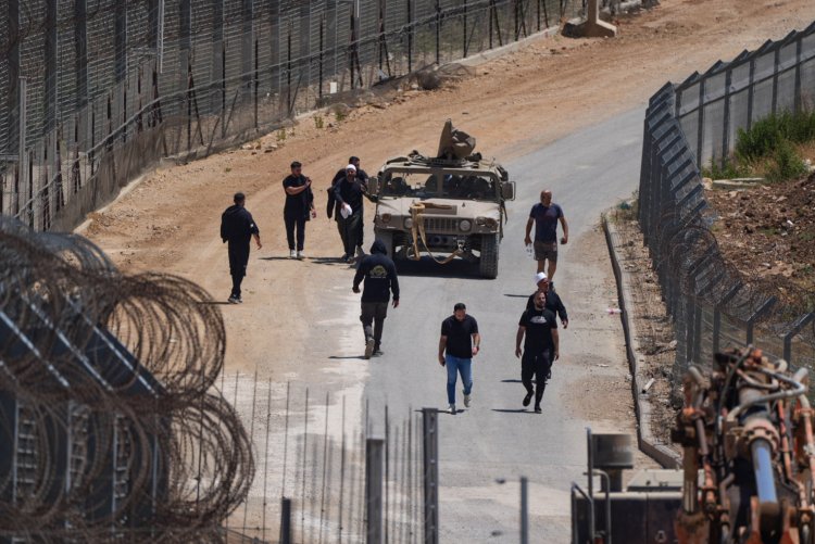 דרוזים מפגינים בגבול סוריה-ישראל (צילום: אייל מרגולין, פלאש90)