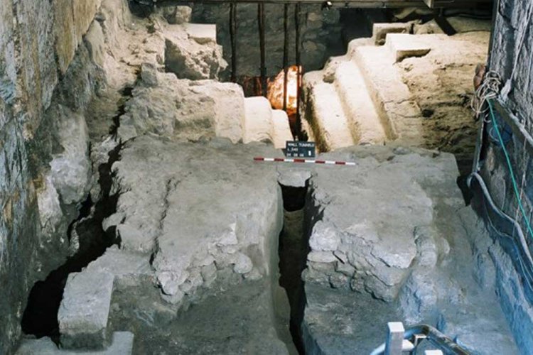 מערך מקוואות טהרה שנהרסו במהלך מרד החורבן (קרדיט: הקרן למורשת הכותל)