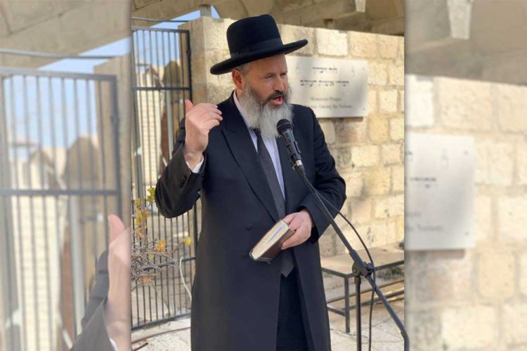 הרב יצחק גולדשטיין, ראש ישיבת התפוצות ויו"ר מוזיאון מרתף השואה