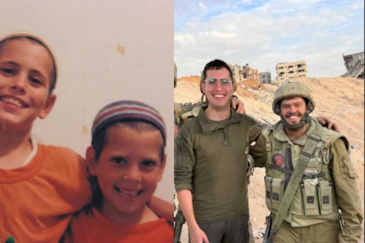 שני בניה של צורית כילדים בנצרים, וכחיילים ברצועת עזה