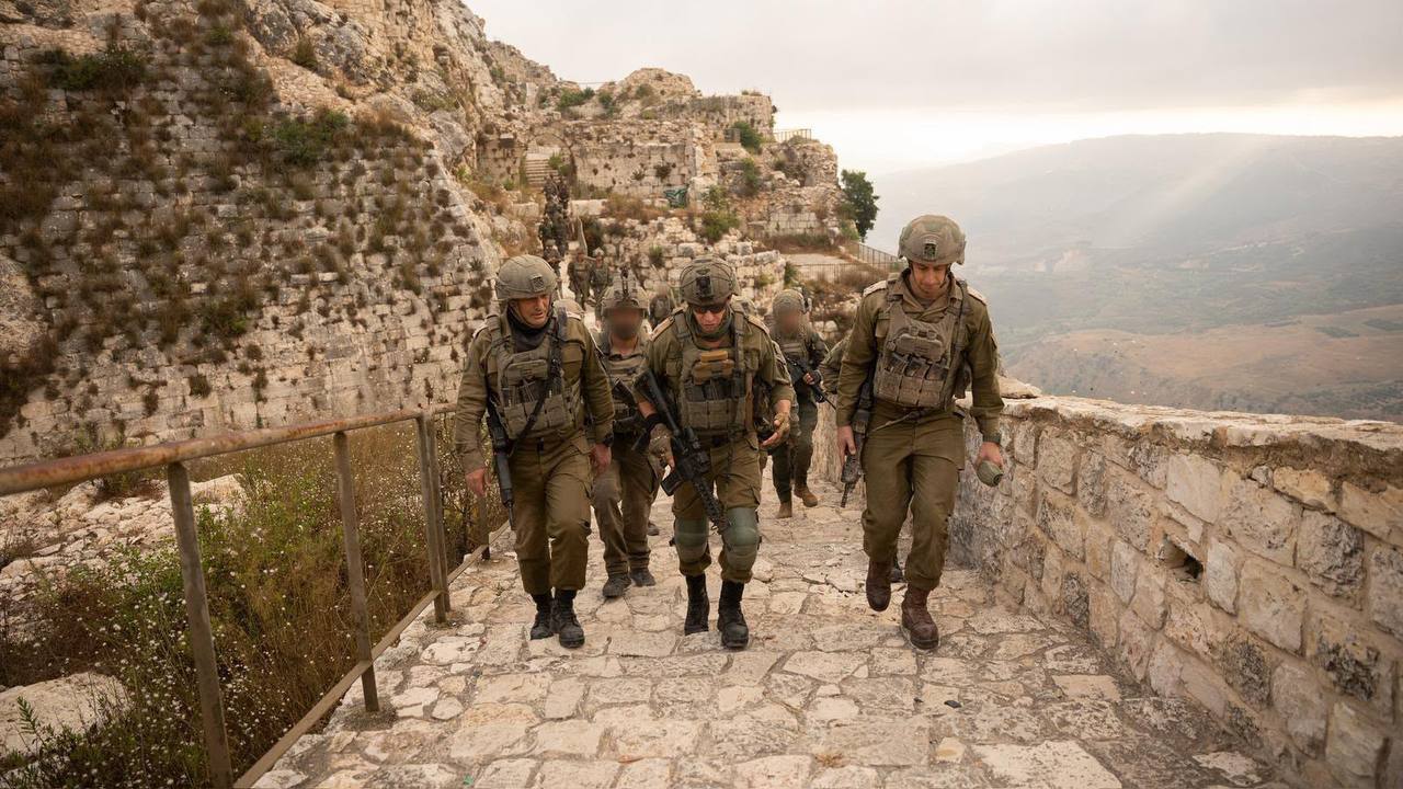 הרמטכ"ל ברכס הבופור (צילום: דובר צה״ל)