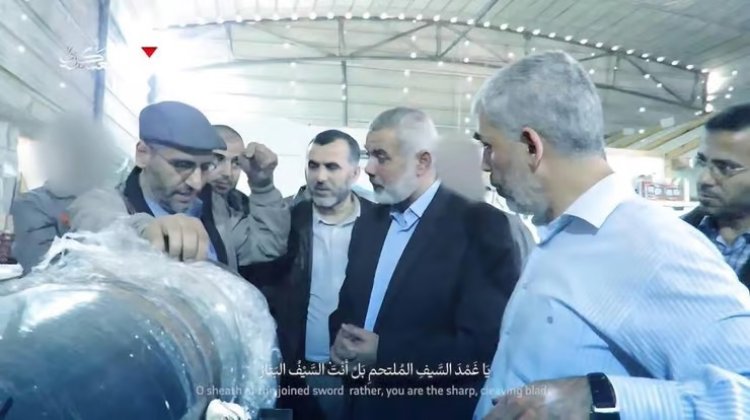 תיעוד של דף עם סינוואר והניה שחמאס פרסם