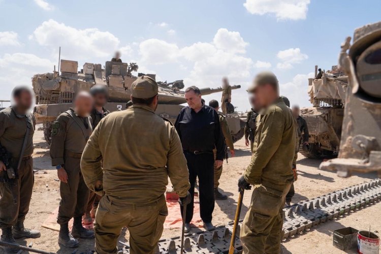 כ״ץ ברצועת עזה (צילום: אריאל חרמוני, משרד הביטחון)