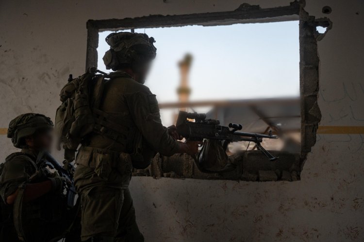 כוחות אוגדה 36 בדרום רצועת עזה (צילום: דובר צה״ל)